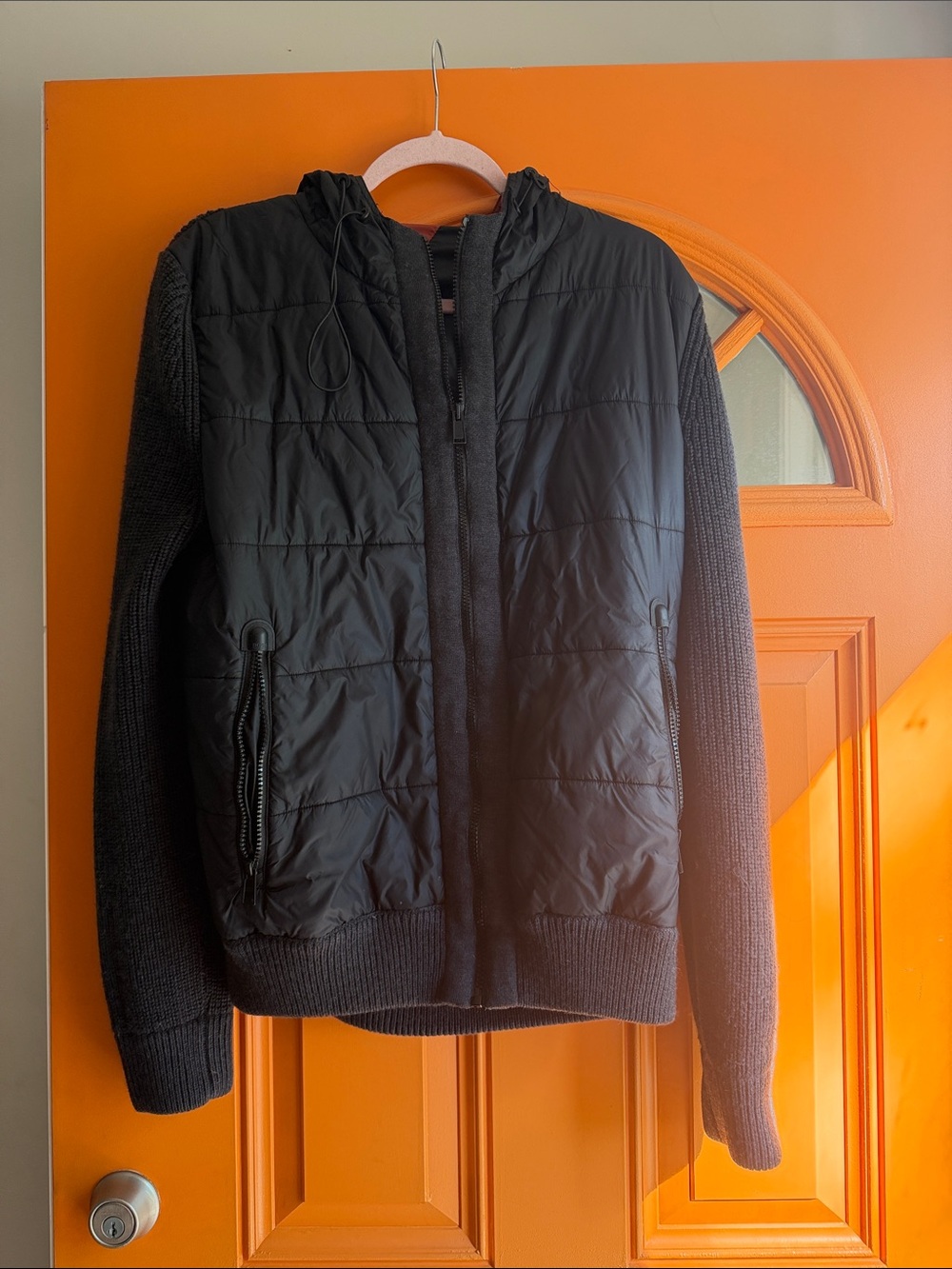 Hugo Boss Black Quilted Hooded Jacket